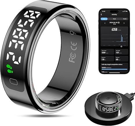 Smart Ring - Health Tracker for Exercise, Sleep, and Heart Rate Monitoring 11#