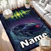 Custom Name Personalized Knight Rider Print Carpet, Versatile Home Decor Rug, for Playroom, Apartment, Balcony, Entryway, Hallway Gift