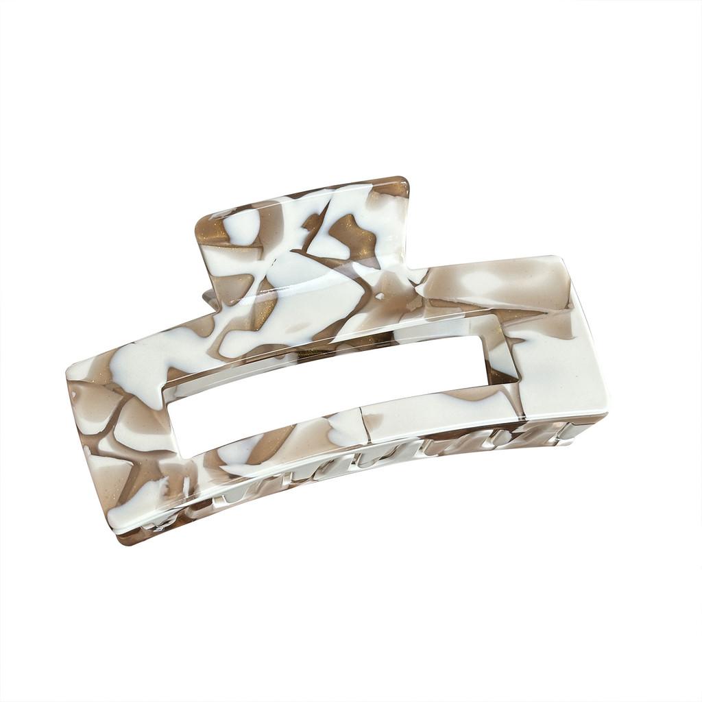 Acetate Hair Chic Claw Clips In Trendy Milk Coffee Color For Modern Fashion And Hairstyles Classy