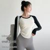 Women's Slim-Fit Color Block Long Sleeve Yoga Top