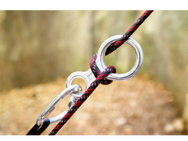 Aluminum Alloy Figure 8 Descender Belay Device - Lightweight & Durable for Fast Outdoor Descent