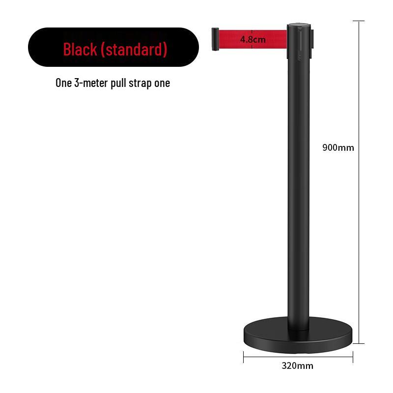 

Xiangying Black Stainless Steel Retractable Belt Cordon