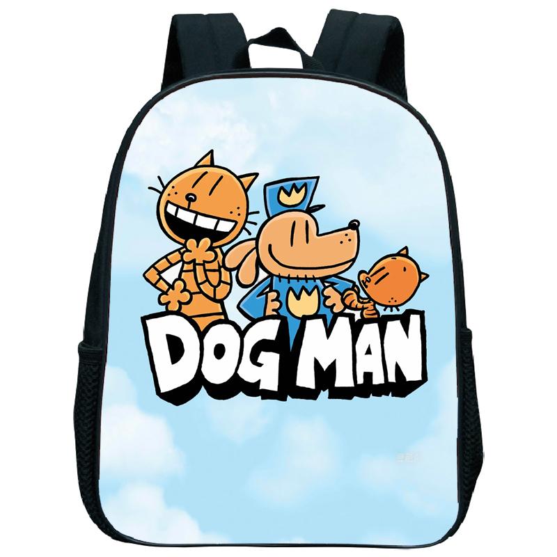 Dog Man Kindergartenrucksack 12 Zoll Dogman Kinder Junge Mädchen Kindergartentasche Kleinkind Zurück zur Schule Geburtstagsgeschenk