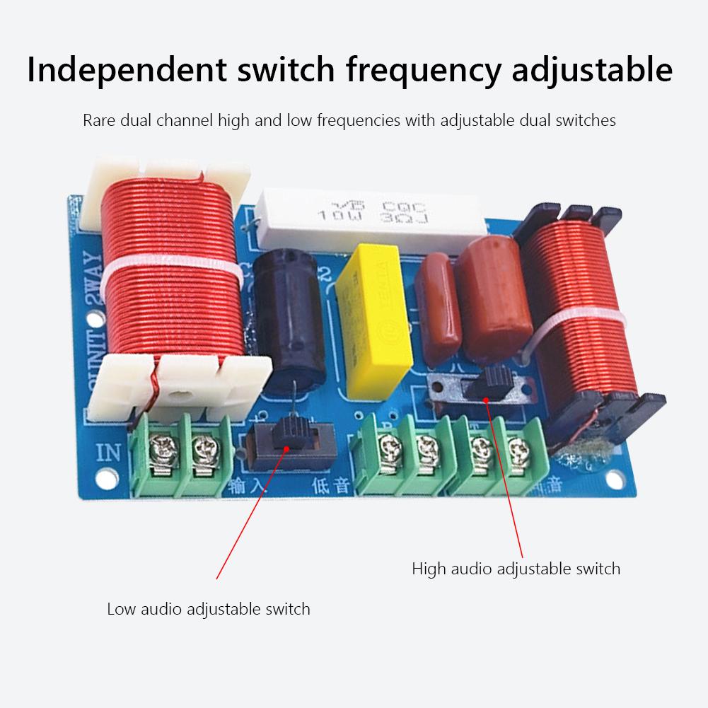 2-Way Speaker Audio Frequency Divider 2500-3000Hz 250W DIY Speaker Filter Circuit Home Theater Audio Modification