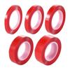 3Meters/Roll PET Red Film Double Sided Tape 6-50mm Width Strong Self Adhesive Sticker Tape No Trace Clear Fixed Pasted Tapes