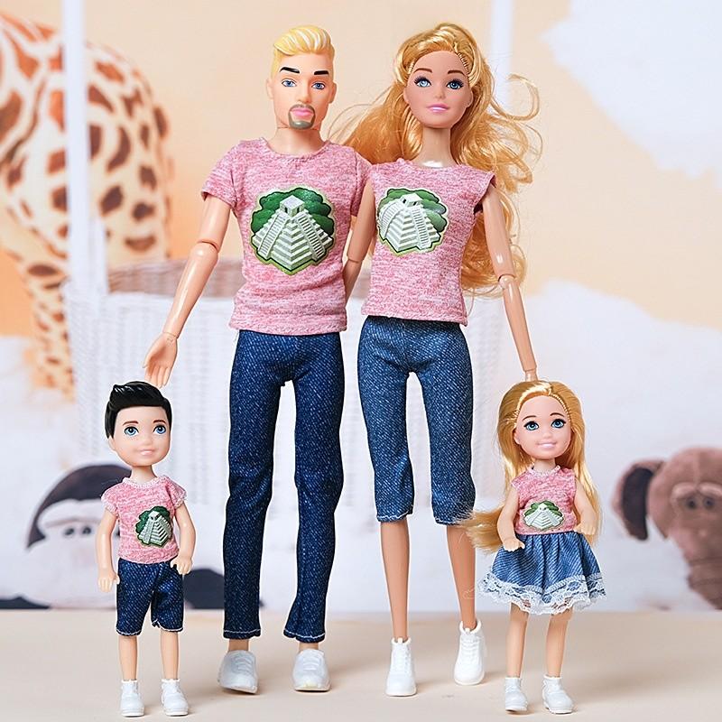 Set Bambole alla Moda con Scarpe di Plastica per Giocattoli per Famiglie e Coppie