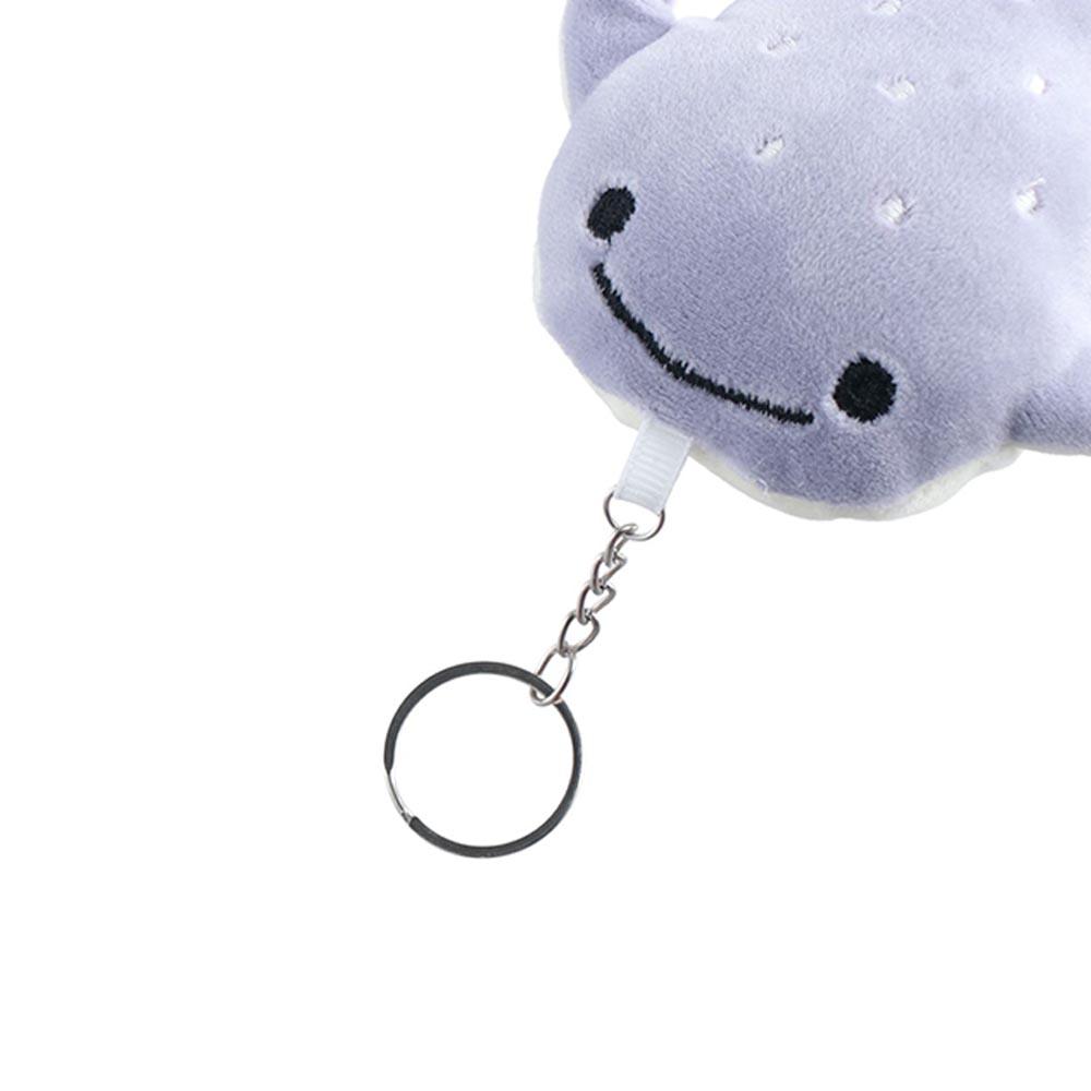 Plush Cartoon Whale Keychain Animal Whale Whale Pendant Animal Whale Doll  Female Lady Girl