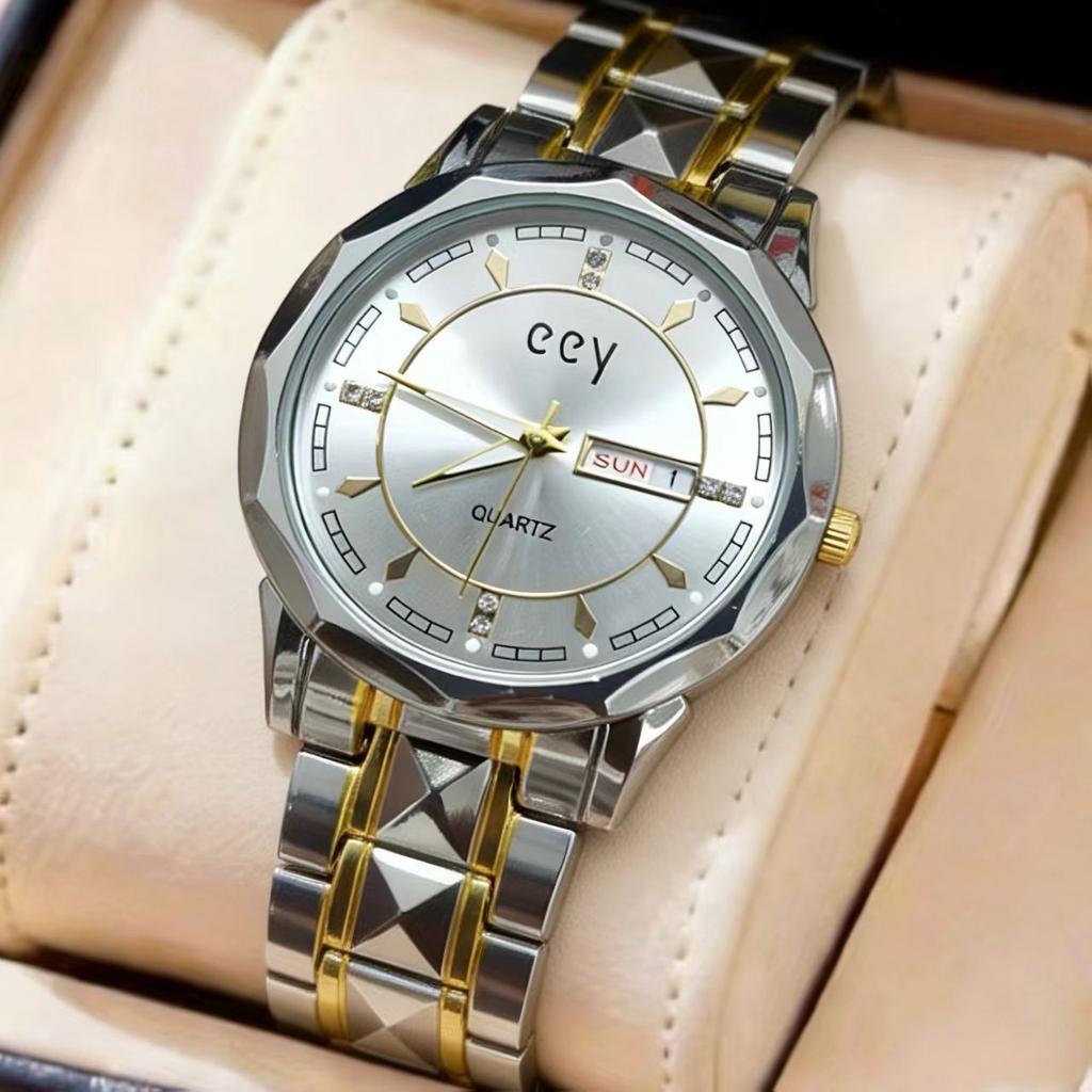 Waterproof luminous new men's watch belt quartz watch