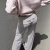 Completo casual da donna con ali d'angelo e paillettes, felpa, pantaloni della tuta, pantaloni, moda, versatile