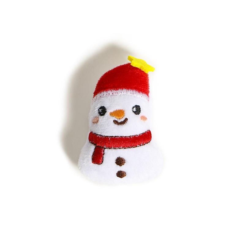 Libo Christmas Edition Reindeer Brooch - Plush Doll Head with Cotton Fill