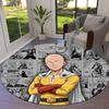 Onepunch Man Round Area Rug Carpet Rug For Living Room Bedroom Sofa Playroom Decor Nonslip Floor Mat