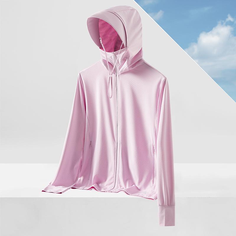UPF50+ Women's Ice Silk Sun Protection Clothing with Large Brim - Breathable and UV Protective 