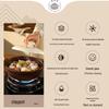 Durable Purple Clay Sizzling Casserole Pot