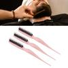 3Pcs Tsing Hair Brush Ergonomic Handle Portable Tsing Brush Rat Tail Comb for Home Travel