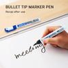 DOMS Fine Magnetic Whiteboard Duster Marker Set  White Board Markers Blue Black Ink Set of 2 Markers & 1 Duster Pack of 1