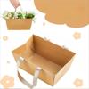 4/8/12/16PCS Kraft Cardboard DIY Gift Basket Waterproof Kraft Paper Handbasket  Party Supplies