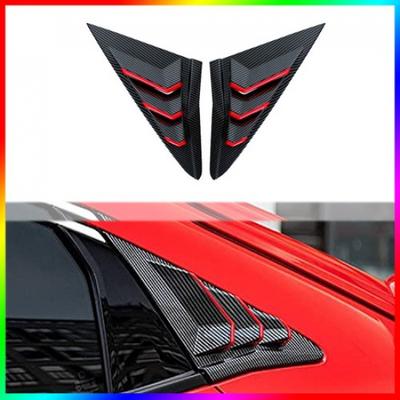 Side Air Vent Window Louver Cover For Honda Civic 2016-21 10th Hatchback Type R