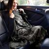 1pc Luxury Grey Cat Print Blanket Soft Flannel Throw for Home Decor, Couch Cover, Travel .W001