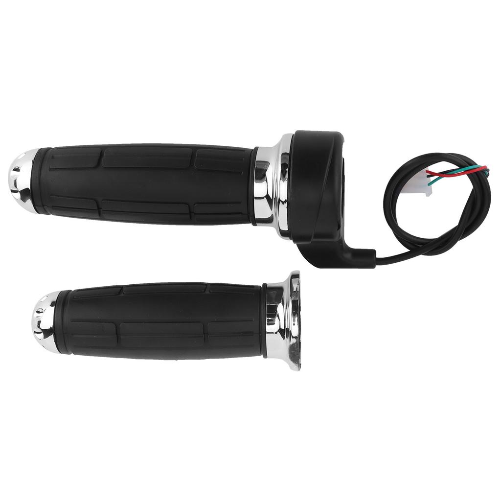 1 Pair Electroplated Throttle Grip Universal Throttle Handle Grips for Electric Bikes