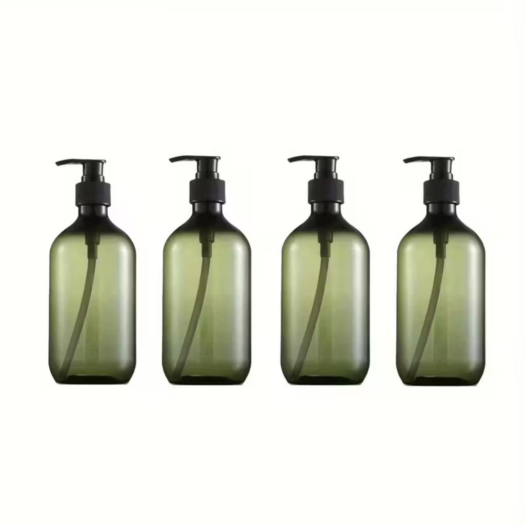 500ml Refillable Shampoo Bottle Plastic Empty Pump Soap Dispenser for Liquid Kitchen Soap Bottle Hotel Bathroom Accessories