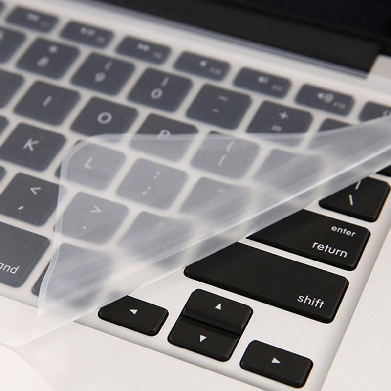 Universelle wasserdichte Laptop-Tastaturabdeckungen Silikon-Schutzfolie für 13 14 15 16 17 Zoll Transparente Folien für Mac Notebook