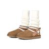 UGG CLASSIC ULTRA MINI Sheepskin Snow Boots Women's Brown 1116109-CHE(Team186-)