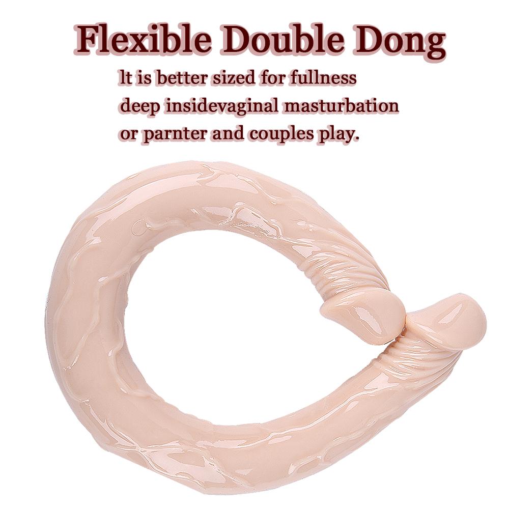 Double-Ended Adult Toy for Adults, TPE Personal Accessory, Non-Electric Battery-Free Design, 1 Pc, Four Sizes Available