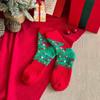 Coral fleece socks women's autumn and winter plush warm tube socks cartoon cute Christmas socks furry sleep socks women