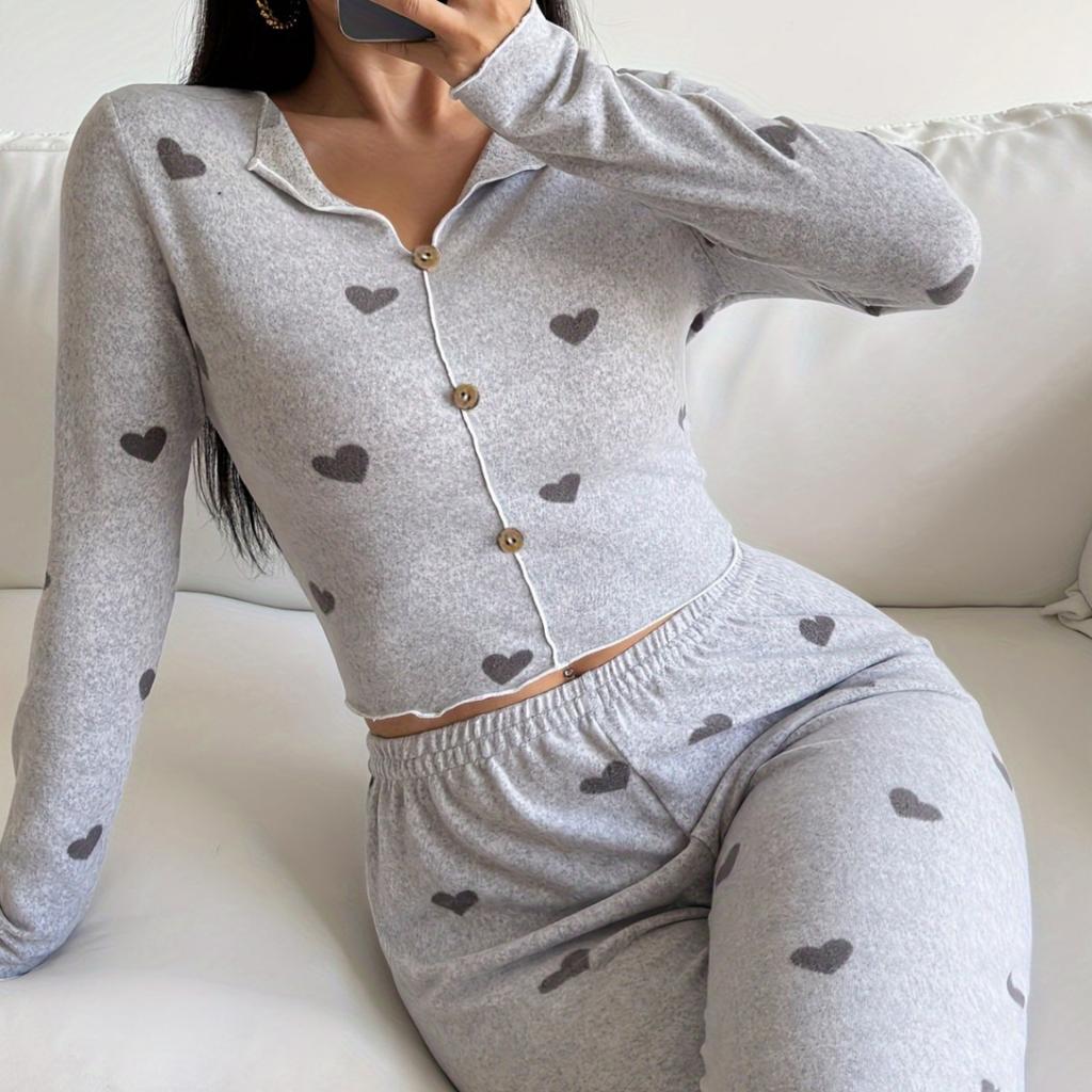 Spring Autumn Pajamas Set for Women Homewear Long Sleeves Shirt Trousers 2 Pieces Sexy Lace Pijamas Sleepwear Loungewear
