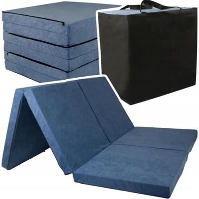 Skládací matrace pro 2 osoby - Odnímatelný potah - 120x195 cm tloušťka 7 cm - Námořnická modř