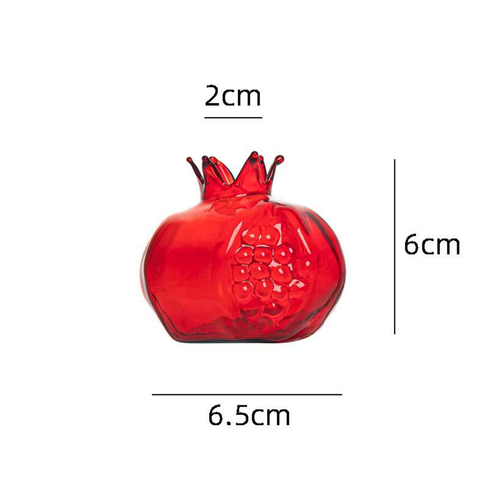 

Pomegranate-shaped Glass Vase: Japanese- Handcrafted European-Inspired Creative Vase, Elegant Floral Arrangement Holder, Instagram-Worthy, Stunning One Size красный