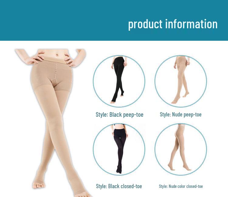 Third-Level Gradient Compression Tights: 34-46mmHg Anti-Varicose Socks for Beautiful Legs