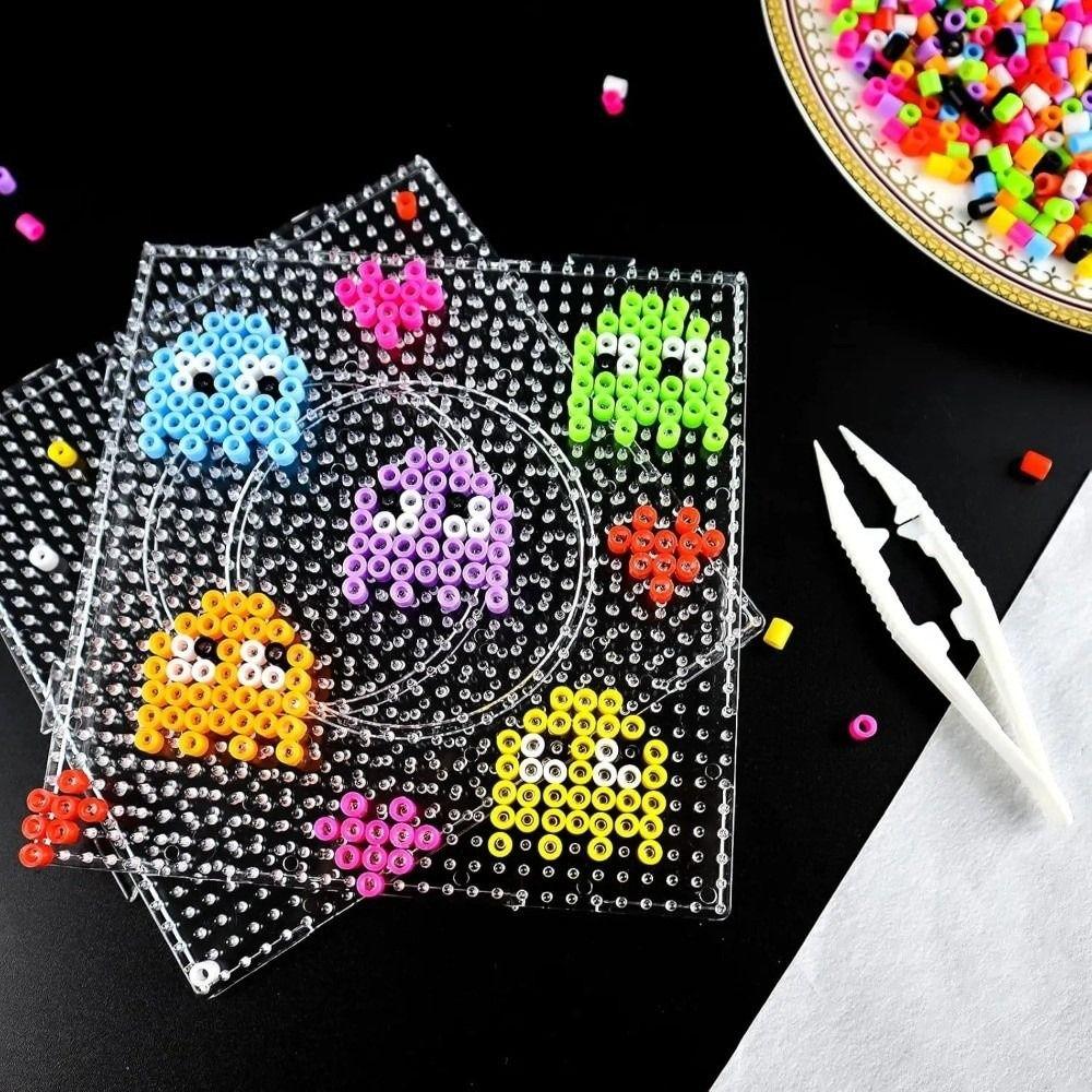 4Pcs DIY Perler Beads Boards Heat Resistant Melting Beads Boards  Beading Supplies
