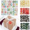 Package Sealing Cookie Candy Tag Gift Paper Sticker Xmas Ornament Package Label Merry Christmas