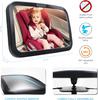 Baby Car Mirror Adjustable Car Back Seat Mirror 360° Rotation Mirror For Rear Facing Infant Safety Monitor Shatterproof Accessor
