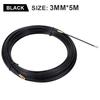 3mm 5/10/15/20/25/30/35/40M Cable Push Puller Black Fiberglass Electric Guide Device Duct Rodder Fish Tape Wall Wire Conduit