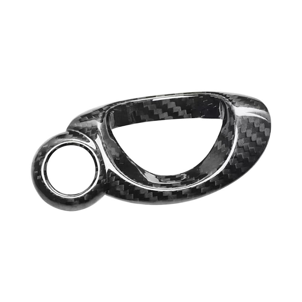 Carbon Fiber Car Start Stop Key Panel Cover For Mini Cooper R56 R57 R58 R59 R60
