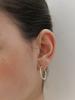 Mimesi [925 Silver] Flat Hoop Earring