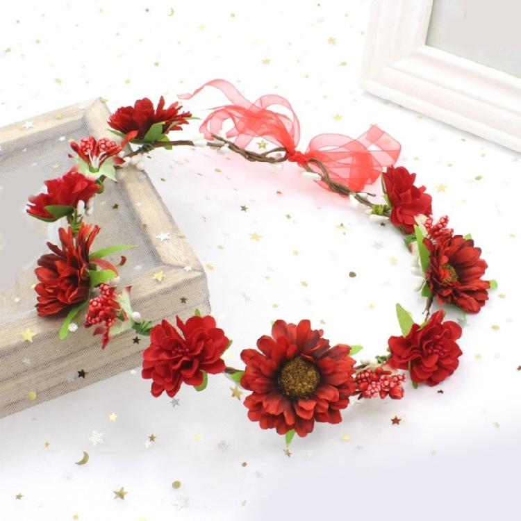 Eye Catching Flower Wreath Flower Crown Headbands Flower Hair Accessory for Women