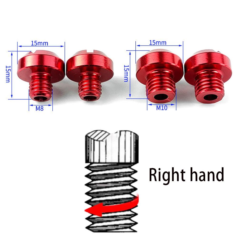 2 pezzi antiruggine moto CNC alluminio M8 M10 tappi per fori specchietto retrovisore viti supporto specchietto retrovisore accessori moto