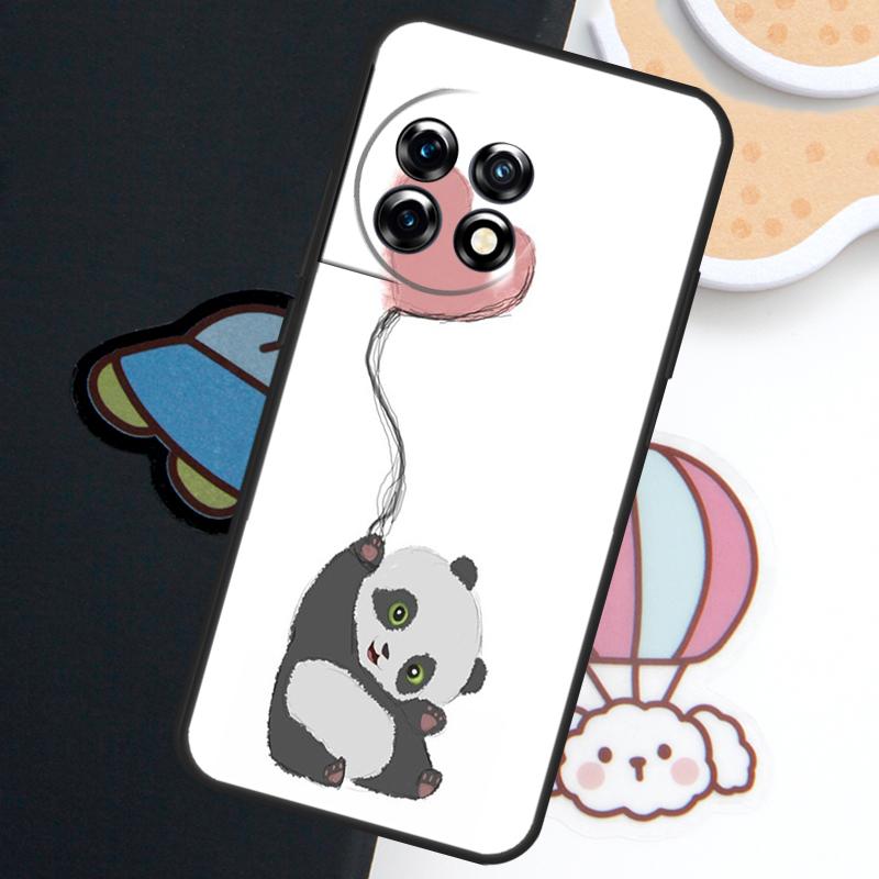 Cartoon Panda Case For OnePlus Nord 5 CE 3 4 Lite N20 N30 OnePlus 15 13 12 11 10 Pro 10T 12R 13R 15R Cover