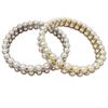 Elegant Double-Layer Imitation Pearl Bracelet - Stylish, Versatile Jewelry for Women