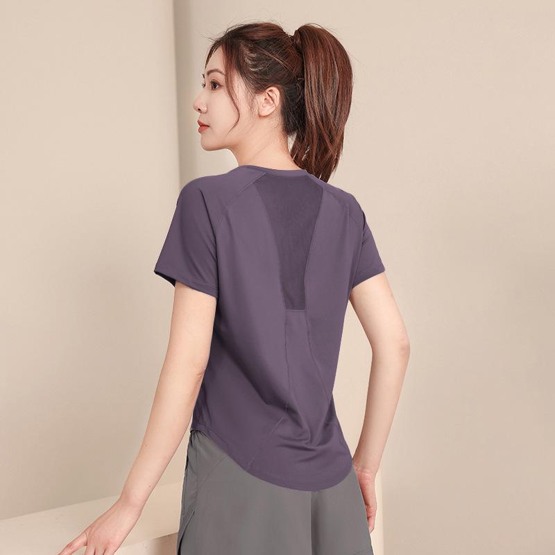 Camiseta Deportiva de Secado Rápido para Mujer: Top para Correr al Aire Libre, Pilates, Yoga