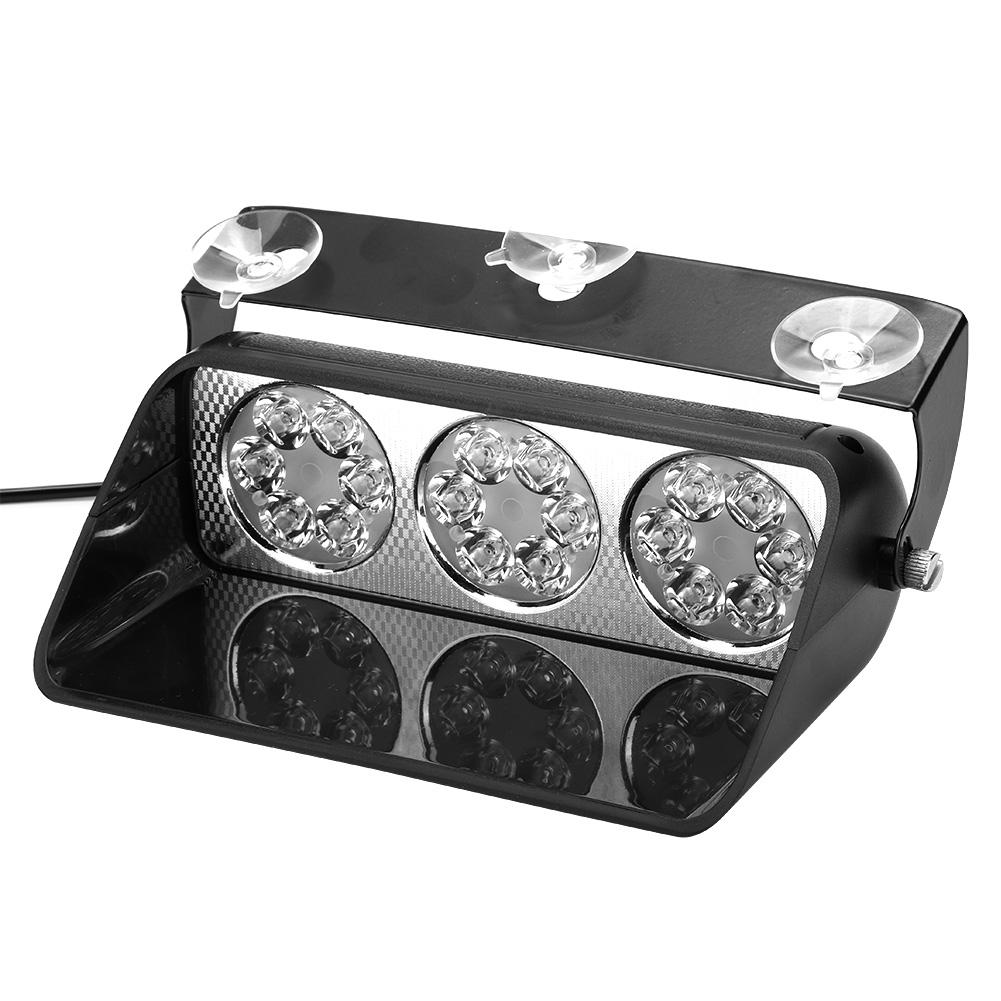 18LED 36W Car Flash Strobe Light Bar Sucker Emergency Warning Lamp IP67 Waterproof