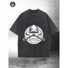 Men'S Summer Loose Water-Washed T-Shirt - a Relaxed Fit Streetwear Tee Featuring a Hard Hat And Wrench Graphic Print, Outdoor Activities