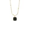Fashionable Versatile And Black Geometric Necklace Ins Style Alloy Collar Chain Women For