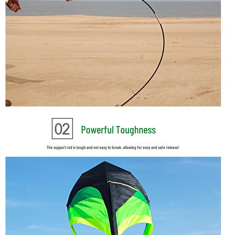 CCLIFE Large Prairie Kite - Easy-to-Fly Toy Kite for Children & Adults