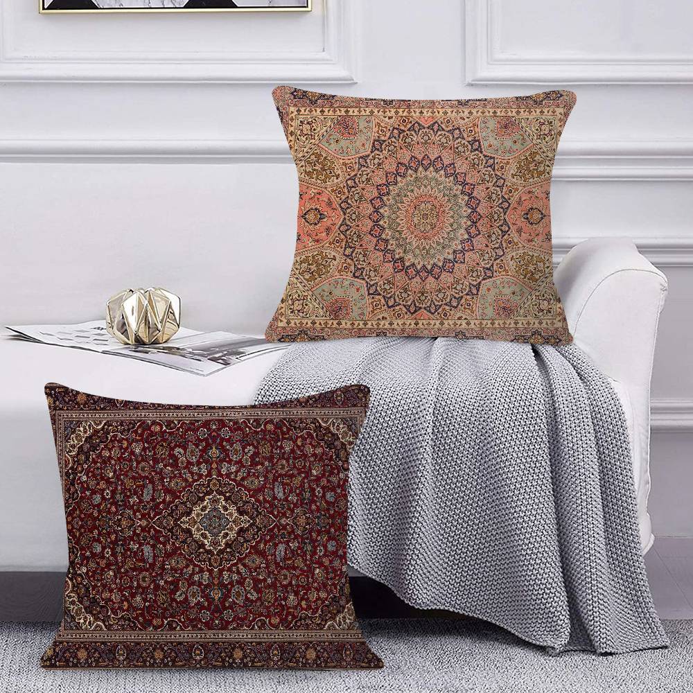 Traditional Patterned Cushion Cover 30x50 Polyester Sofa Cushions Decorative Throw Pillows Home Decoration Pillowcover