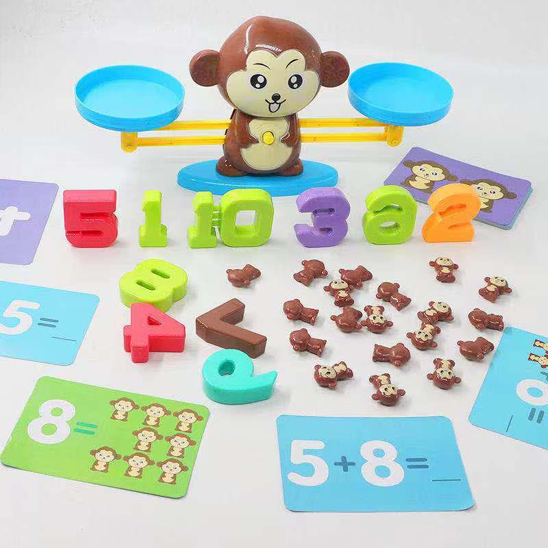 Monkey Balance Game: Addition & Subtraction Educational Toy for Kindergarten