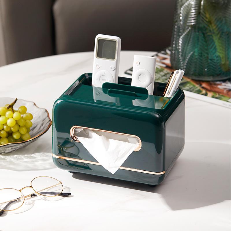 Desktop Tissue Box Removable Slight Luxury Decorative Handkerchief Case Paper Storage Box Home Office Car Nordic Plastic Holder